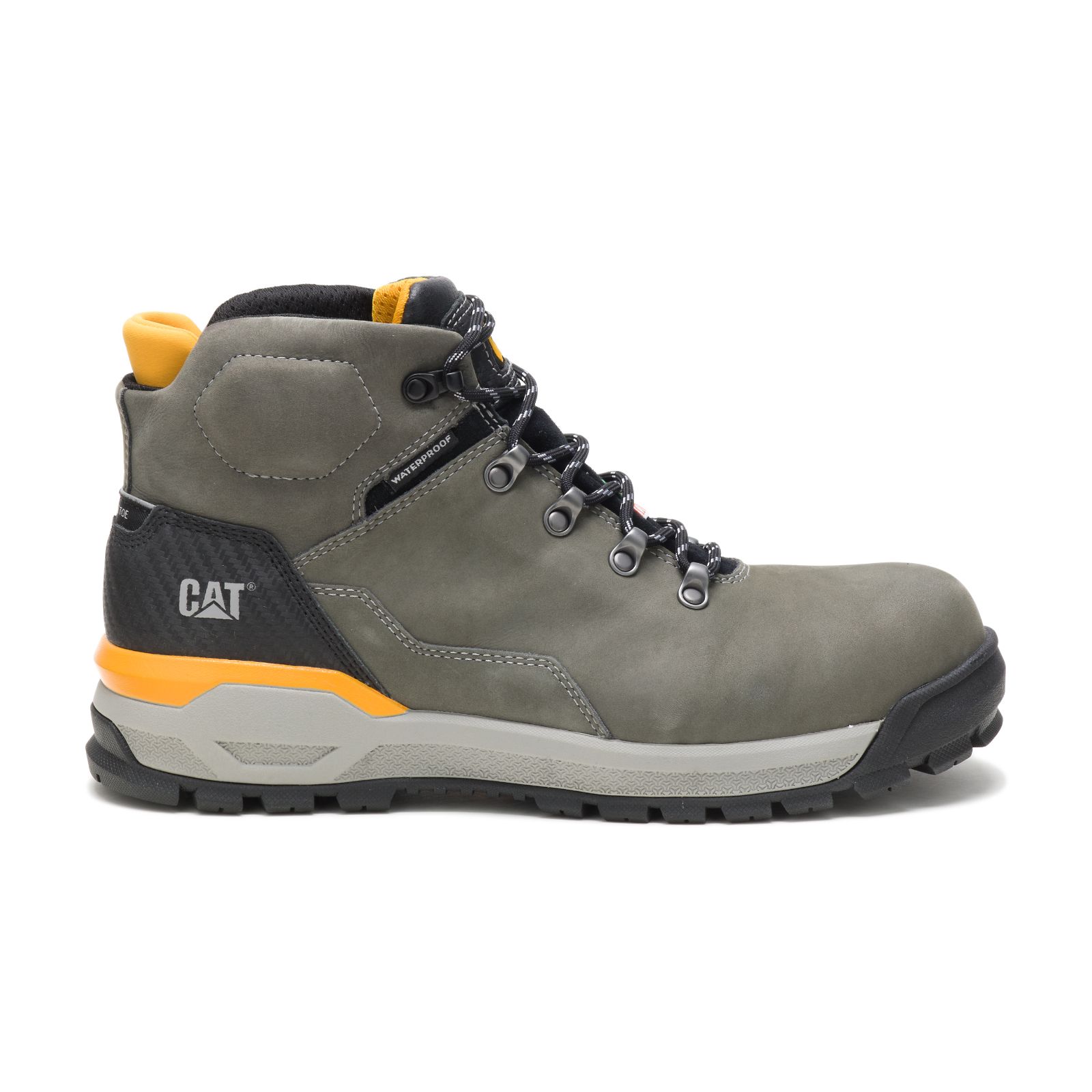 Men's Caterpillar Kinetic Ice+ Waterproof Thinsulate™ Composite Toe Csa Work Boots grey green Ireland JNLF35928